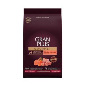 SCR GRAN PLUS CAES GOURMET MEDIO AD SALMAO E FRANGO 15KG