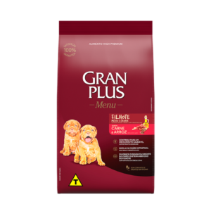 PCT GRAN PLUS MENU FILHOTE CARNE E ARROZ 3KG