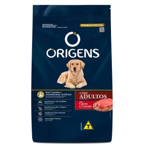 PCT ORIGENS CAES ADULTOS CARNE E CEREAIS 1KG