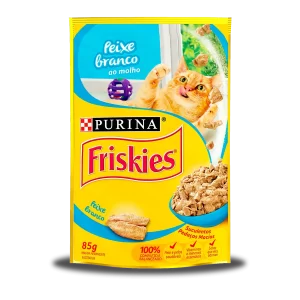 SACHE FRISKIES PEIXE BRANCO AO MOLHO 85G