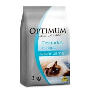 PCT OPTIMUM GATOS CASTRADOS CARNE 3KG