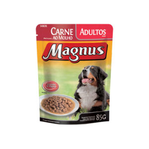 SACHE MAGNUS CAES ADULTOS RACAS PEQ CARNE 85G