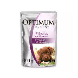 SACHE OPTIMUM CAES FILHOTES FRANGO 100G