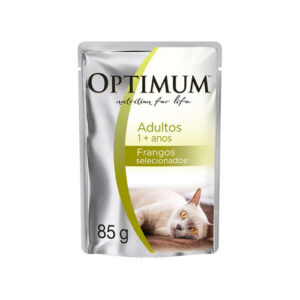 SACHE OPTIMUM CAT ADULTOS FRANGO 85G