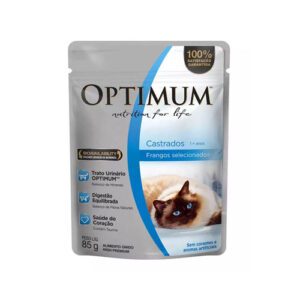 SACHE OPTIMUM CAT CASTRADOS FRANGO 85G