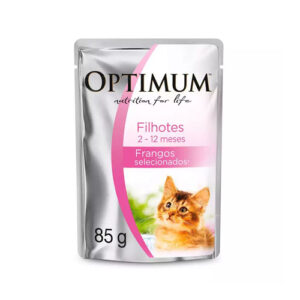 SACHE OPTIMUM CAT FILHOTES FRANGO 85G