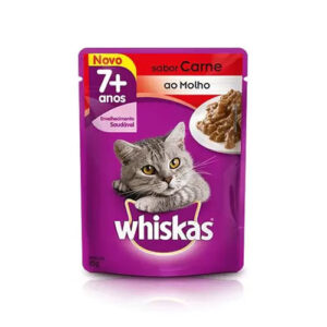 SACHE WHISKAS CARNE 7+ 85G