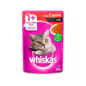 SACHE WHISKAS JELLY CARNE 85G