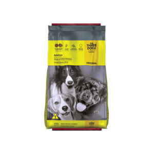 SCR THREE DOGS ORIGINAL ADULTOS RACAS MEDIAS E GDES 15KG