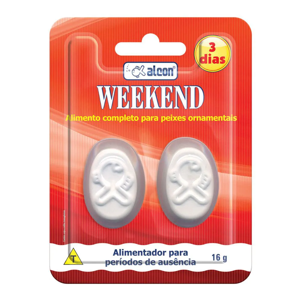 ALCON WEEKEND ALIMENTADOR PEIXE 03DIAS 16G