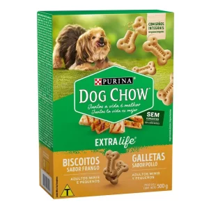 BISCOITO DOG CHOW INTEGRAL ADULTOS MINIS E PEQUENOS 500G