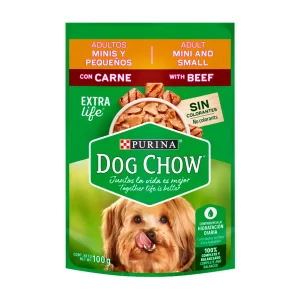 SACHE DOG CHOW ADULTOS MINIS E PEQUENOS CARNE 100G