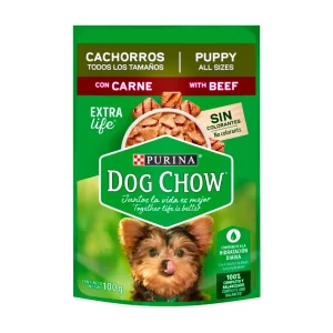 SACHE DOG CHOW FILHOTES TODOS OS TAMANHOS CARNE 100G