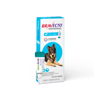 BRAVECTO CAES TRANSDERMAL 20 A 40KG 1000MG