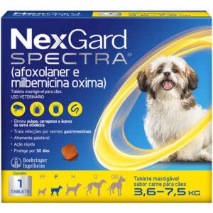 NEXGARD SPECTRA P 3,6 A 7,5 KG