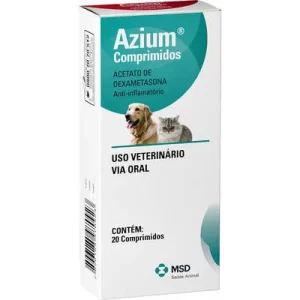 AZIUM 20COMP MSD DEXAMETASONA 0,5MG ANTIINFLAMATORIO