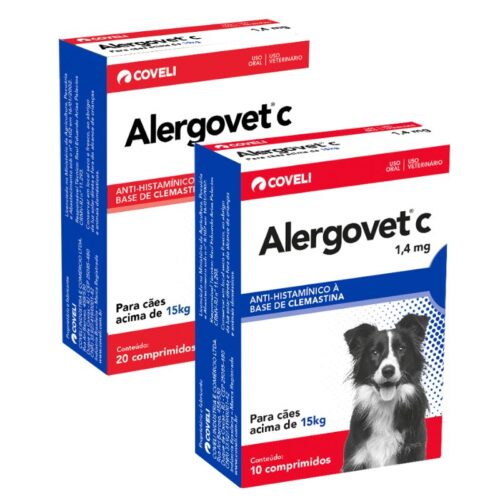 ALERGOVET C 1,4MG CAES ACIMA DE 15KG 10CMP