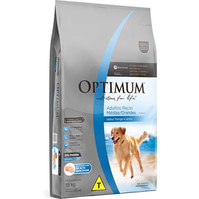 SCR OPTMUM CAES ADULTOS RACAS MEDIAS 13,5KG + 1,5KG GRATIS