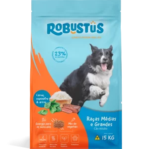 SCR ROBUSTUS CAES ADULTOS RACAS MEDIAS E GRANDES 15KG