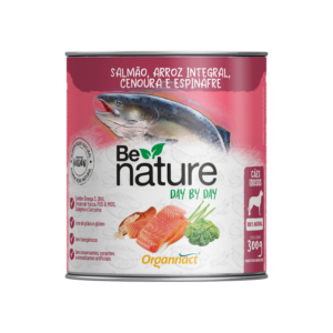 LATA BE NATURE DAY BY DAY CAES IDOSOS SALMÃO 300 G ORGANNACT