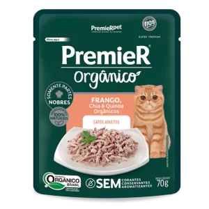 SACHE PREMIER GOURMET GATO ORGANICO FRANGO 70G