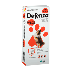 DEFENZA 100MG CAES 4,5 A 10KG MSD VERMELHO