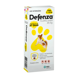 DEFENZA 045MG CAES 2 A 4,5KG MSD AMARELO